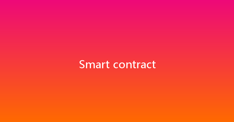 Smart contract 