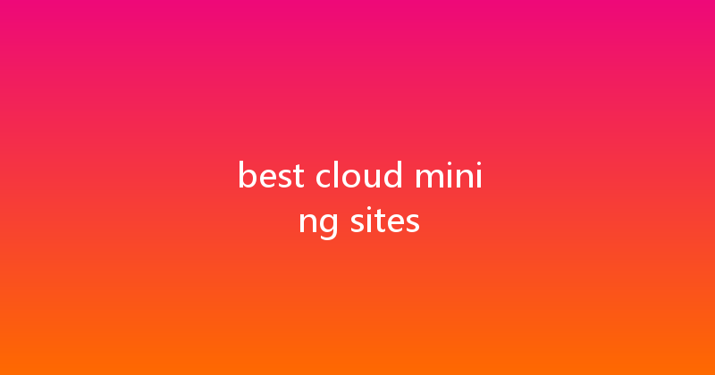best cloud mining sites 