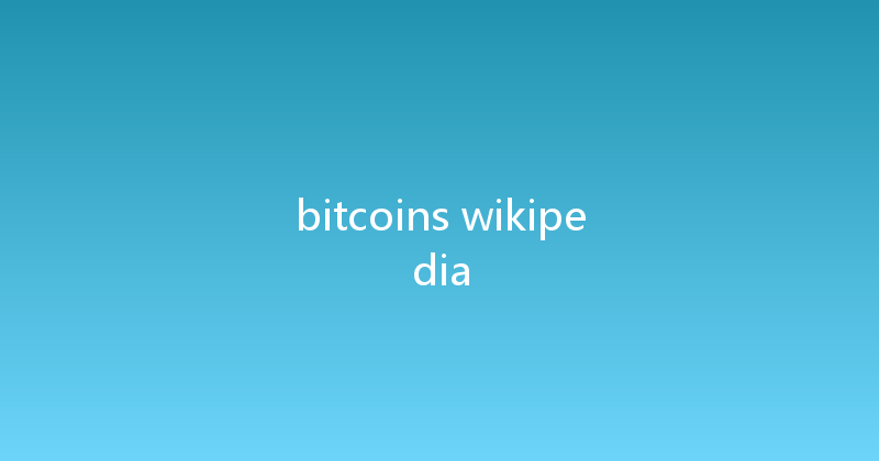 bitcoins wikipedia 