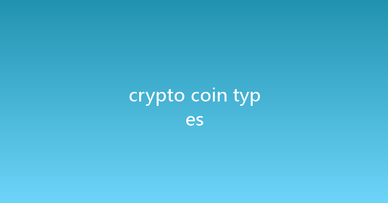 crypto coin types 