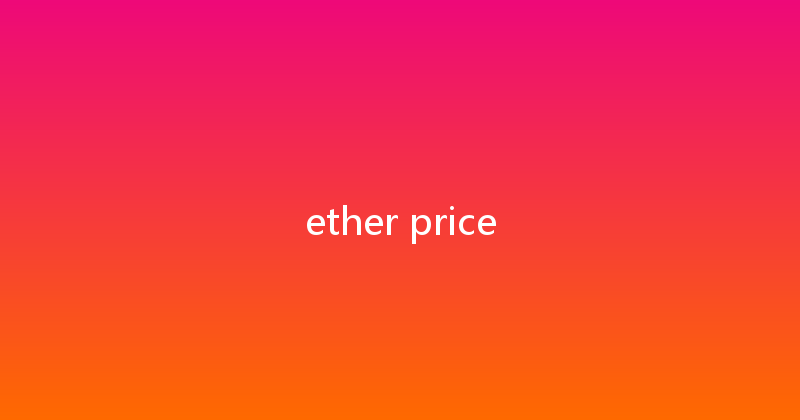 ether price 