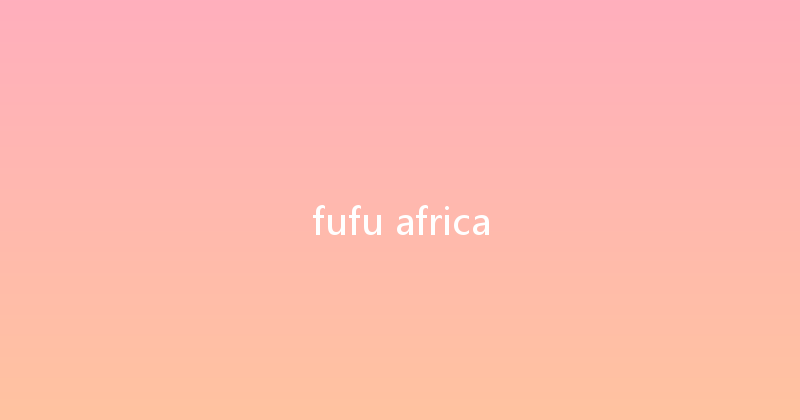 fufu africa 
