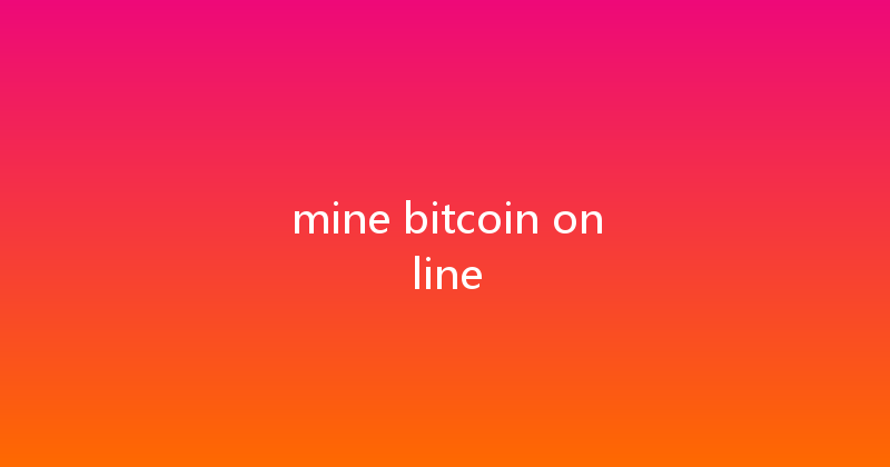 mine bitcoin online 