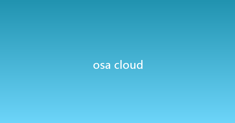 osa cloud 