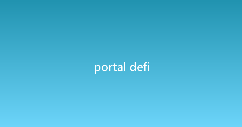 portal defi 