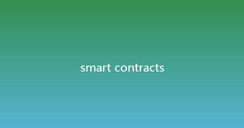 smart contracts 